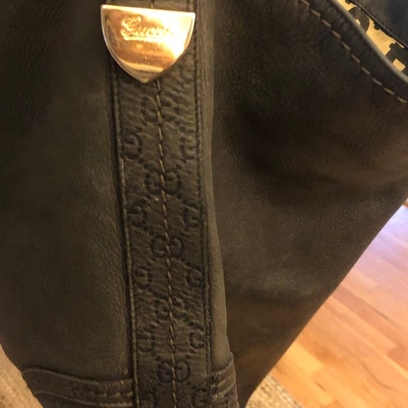 Gucci black leather vintage handbag - Picture 7 of 8